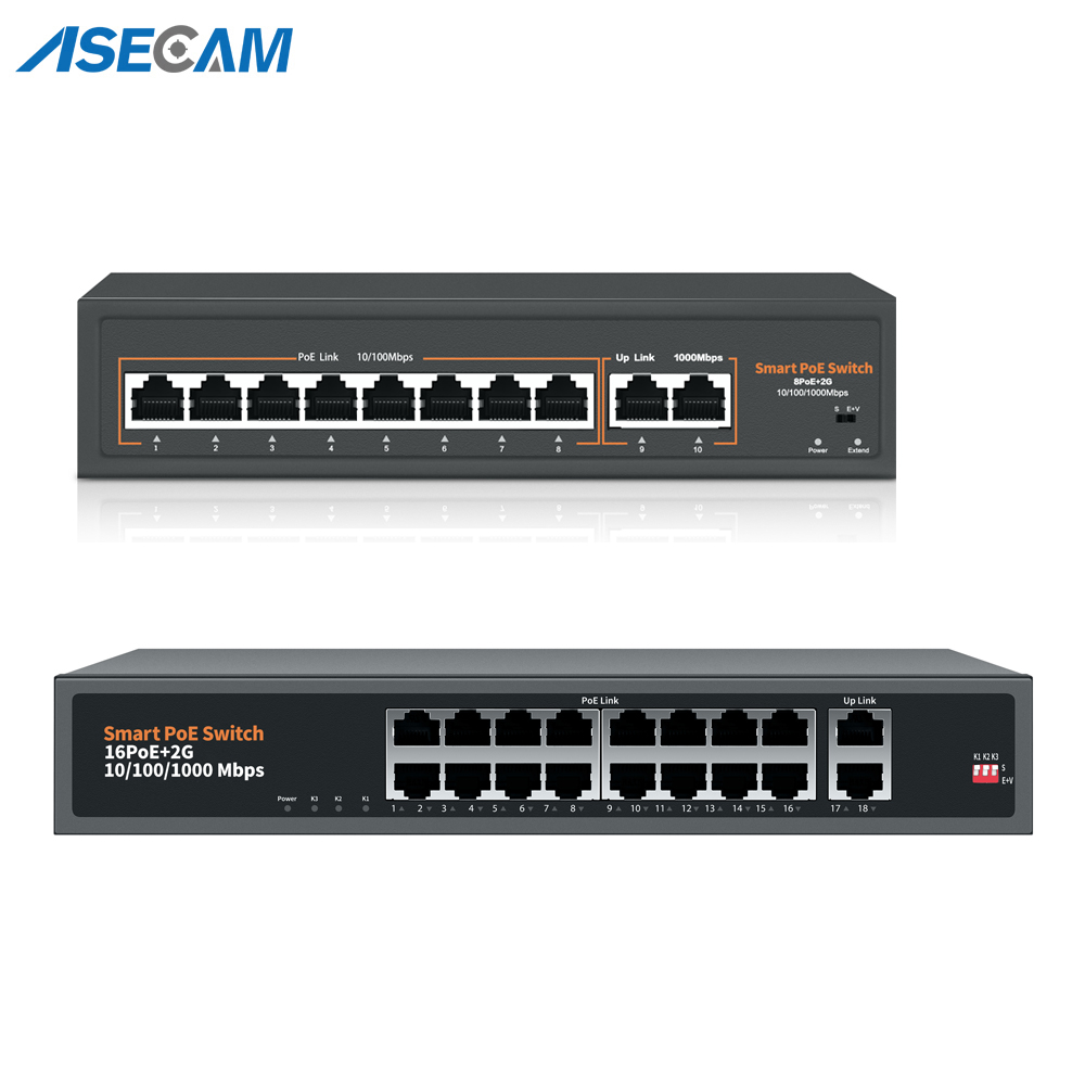 Ethernet Switch 8 Port - Commutateur POE réseau 8 ports 52