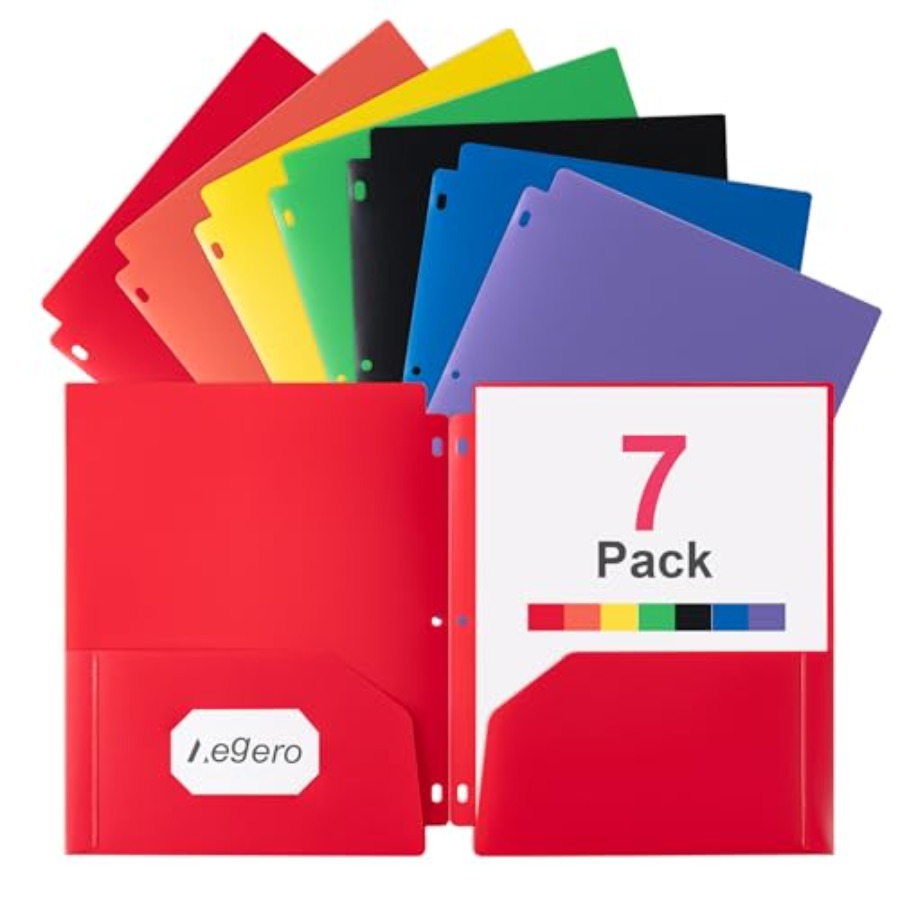 Binding Machine Comb - Lot de 7 classeurs perforés en