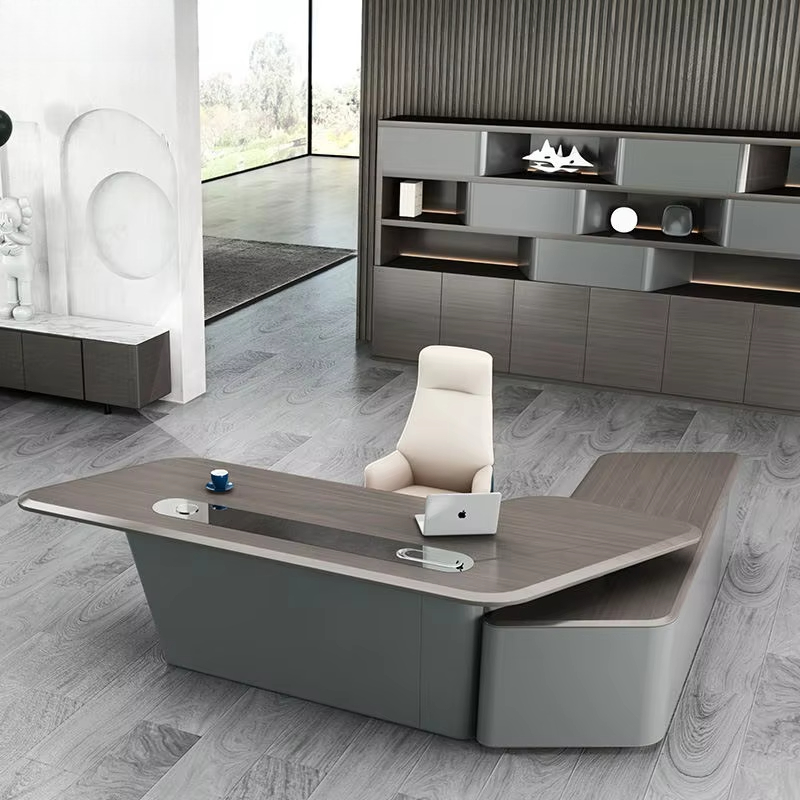 Office Tech Management - Bureau de bureau Convertible en bois