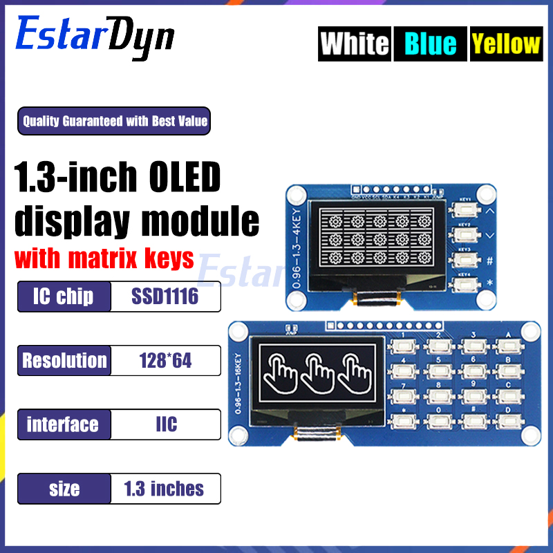 Raspberry Pi Keyboard - Écran OLED de 1,3 pouce avec