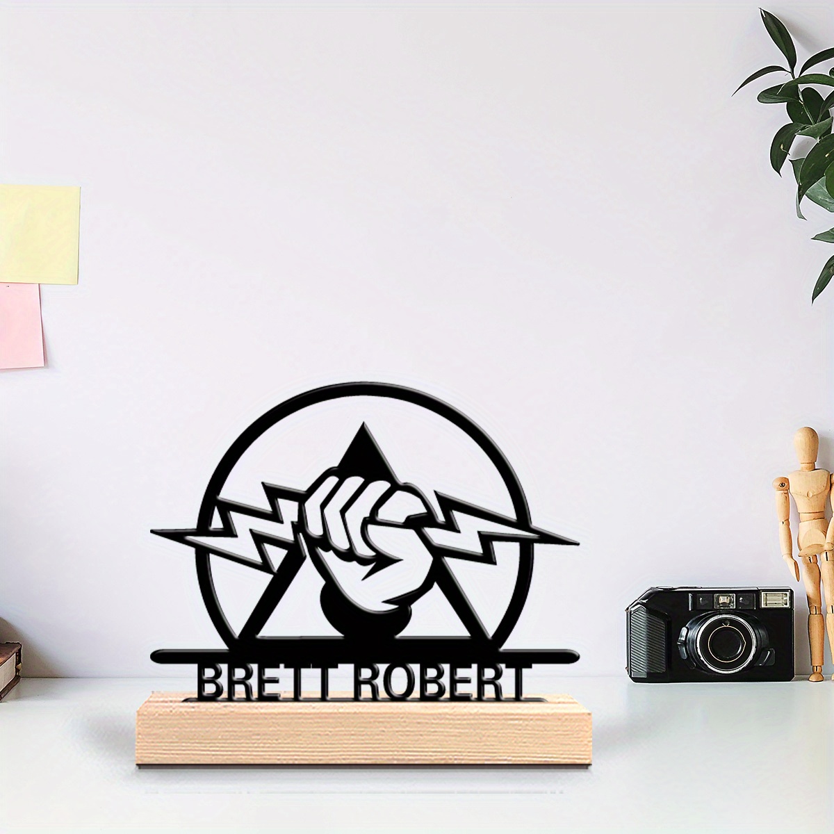 Plaque de bureau en métal grav - Office Tech Desk avis et prix