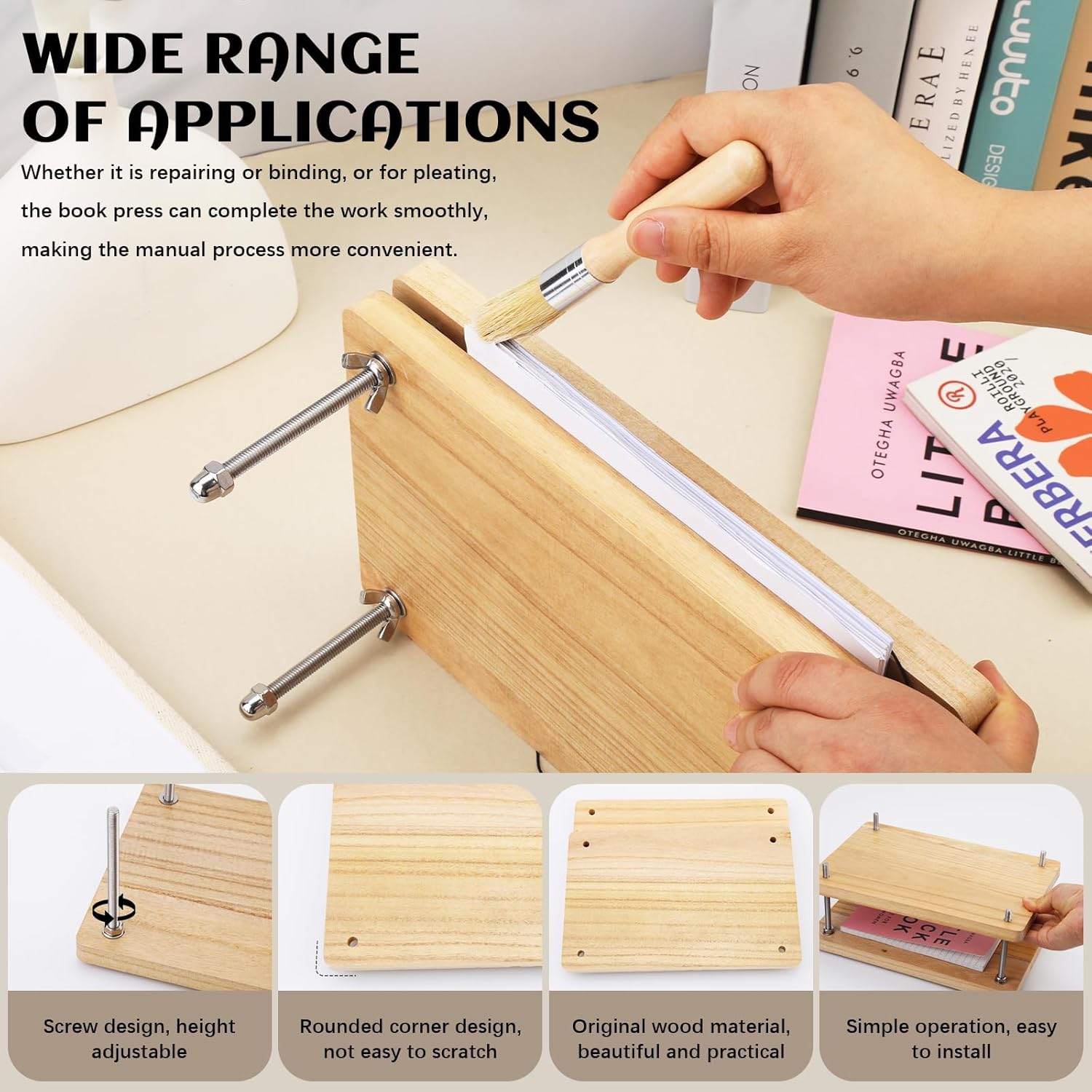 Presse à livres en bois, outil - Binding Machine Comb avis et prix