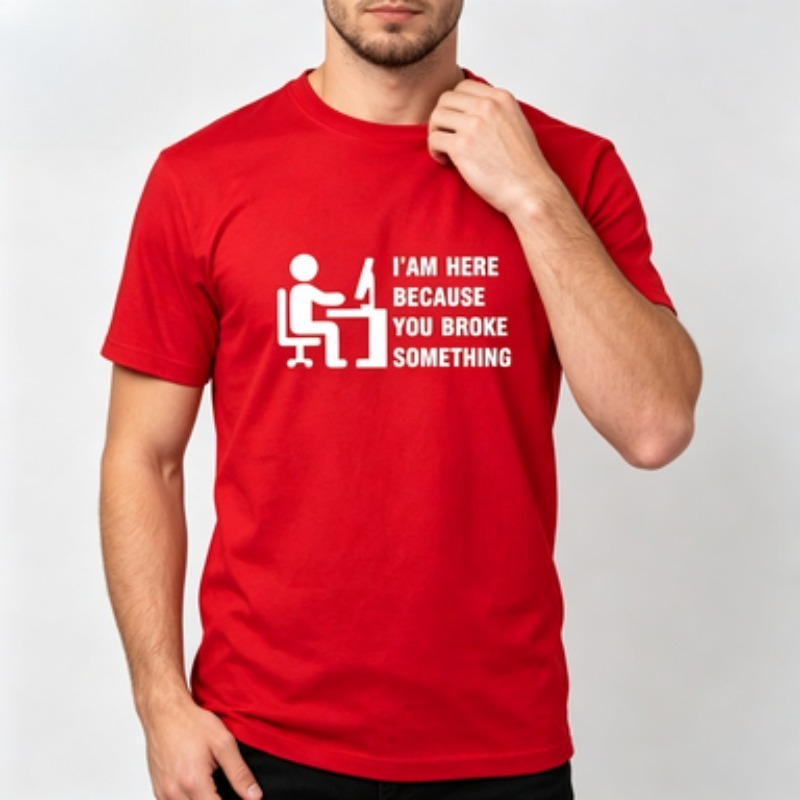 T-shirt en coton doux pour hom - Tech Office Worker avis et prix