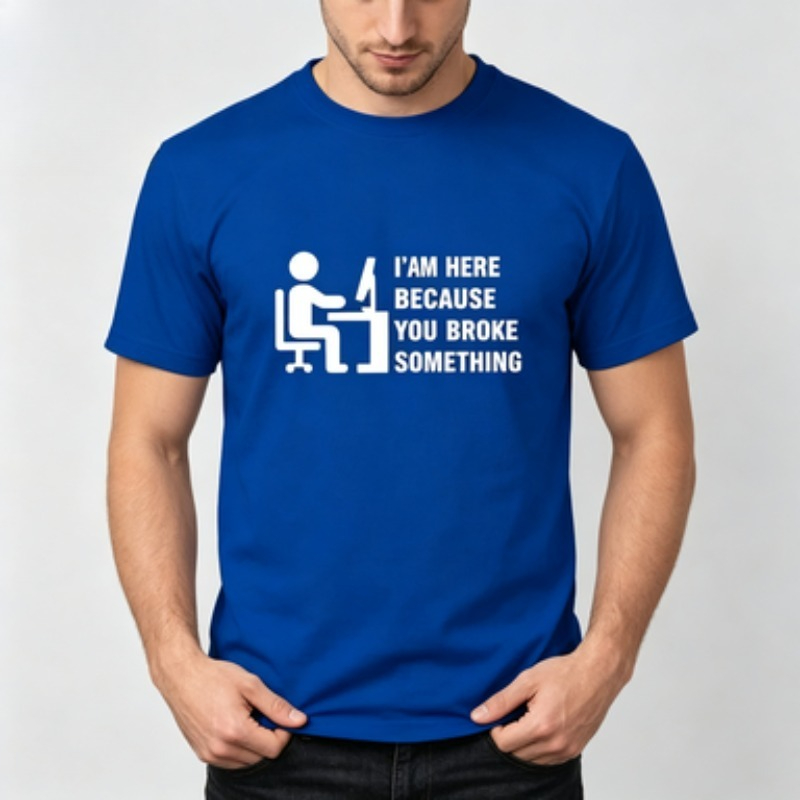 T-shirt en coton doux pour hom - Tech Office Worker avis et prix