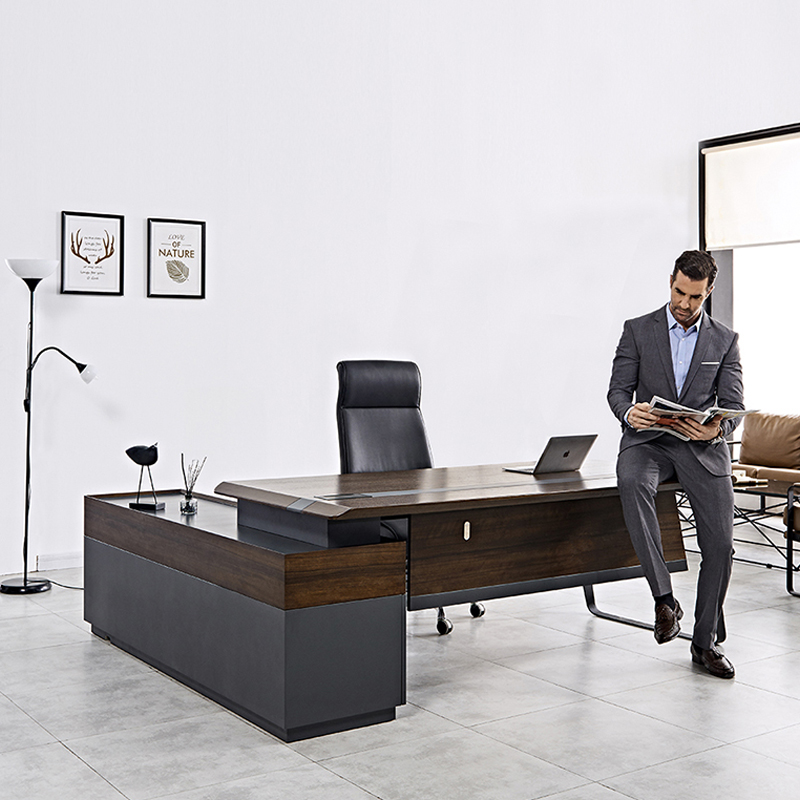 Bureau de bureau en bois de lu - Office Tech Desk avis et prix