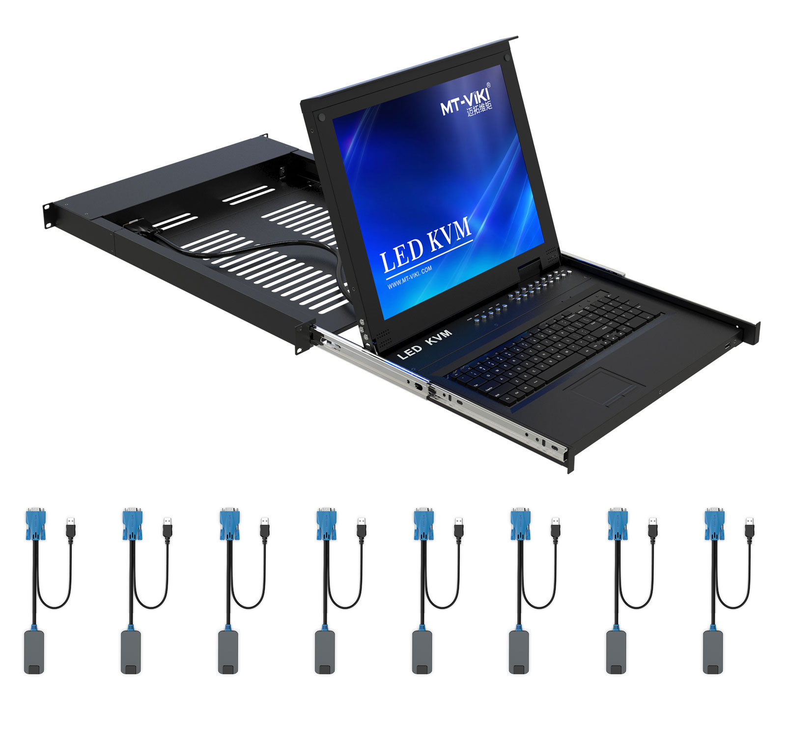 Commutateur KVM LED 17 pouces, - Ethernet Switch 8 Port avis et prix