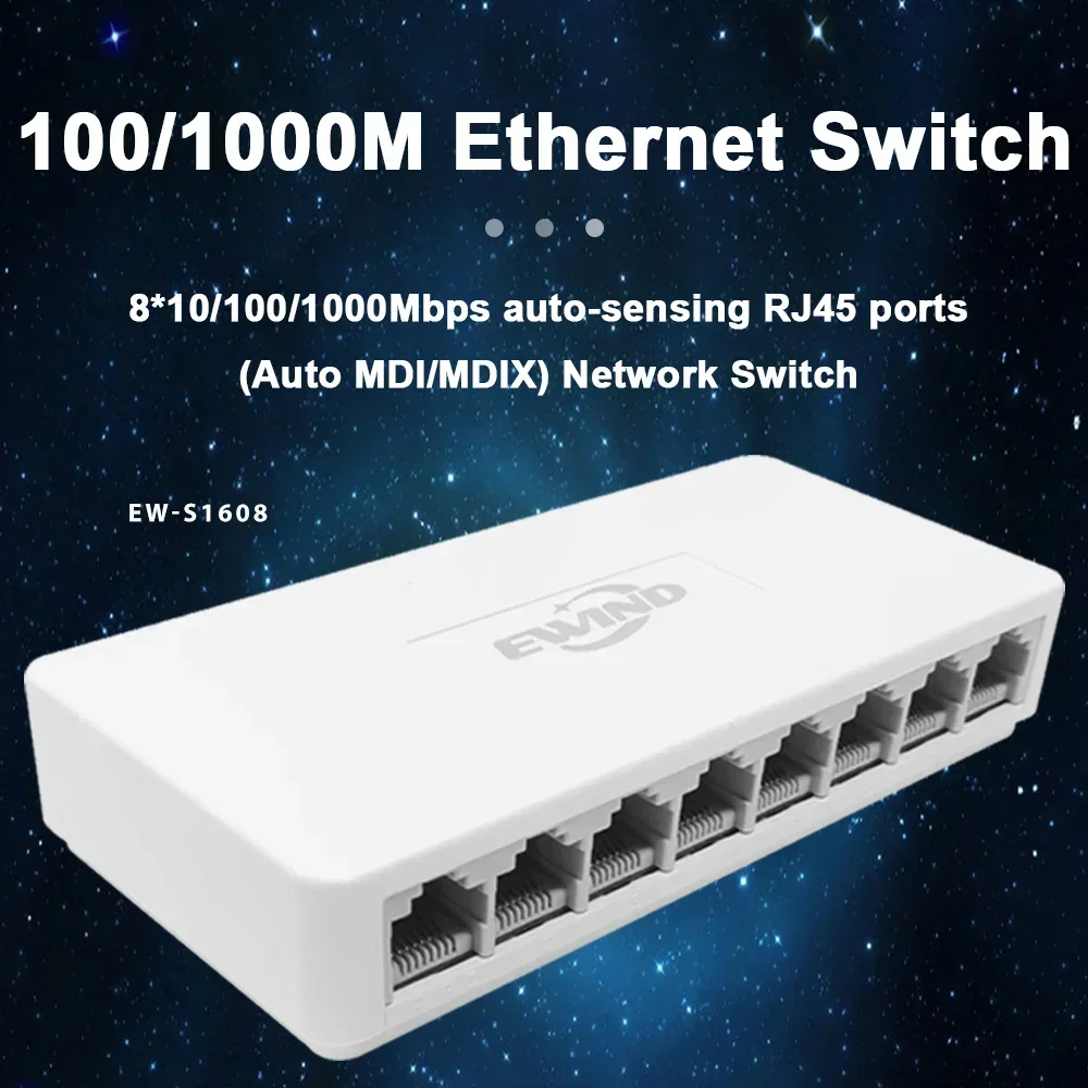 Nouveau commutateur Ethernet 1 - Ethernet Switch 8 Port avis et prix